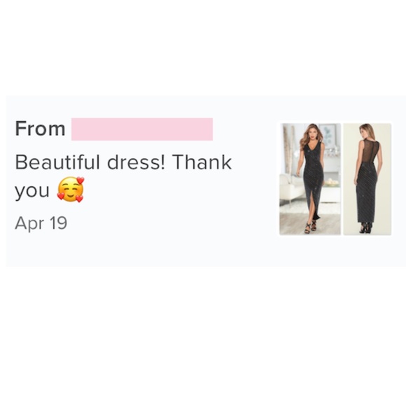 VENUS Deep V Sequin Formal Dress NWT Black - Picture 10 of 10